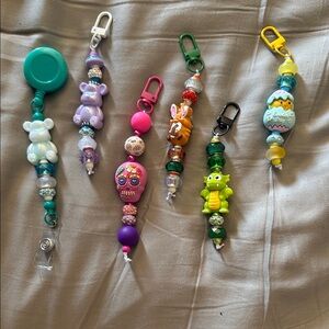 Cute Beaded Clip Key & Card Holder - Assorted Colors